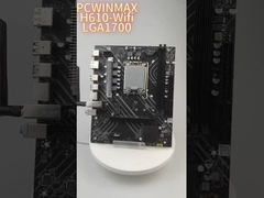 PCWINMAX H610 LGA1700 DDR4 WiFi-Mutterplatte - Zuverlässige Leistung für Intel-CPUs der 12. Generation