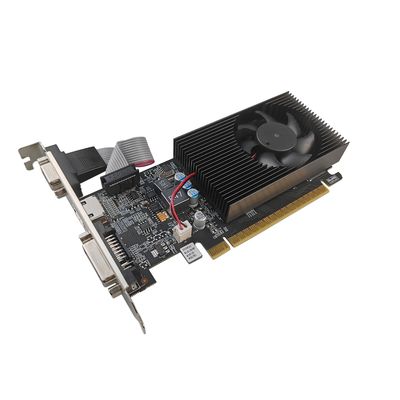 PCWINMAX GeForce GT 610 1GB GDDR3 64-Bit Low Profile Grafikkarte, Single Fan PCIe GPU für Desktop PC und Multi Display, OEM ODM Großhandel