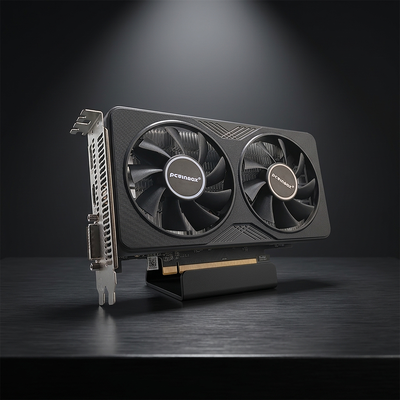 PCWINMAX RX 590 2048SP 8GB GDDR5 256Bit Hochleistungs-Gaming-Grafikkarte mit DP/HD/DVI-Ausgang 6Pin Power für Desktop-Enthusiasten